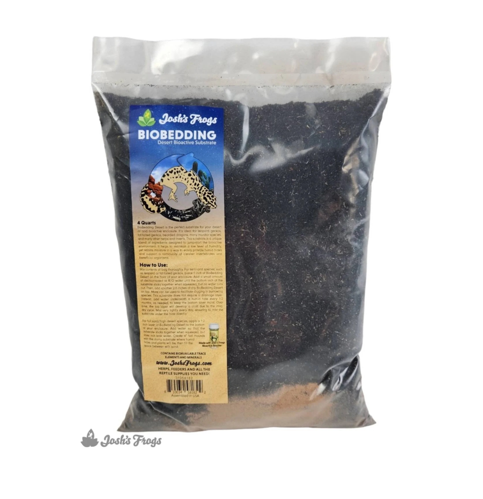 Josh's Frogs Desert BioBedding Bioactive Substrate, 4 quart
