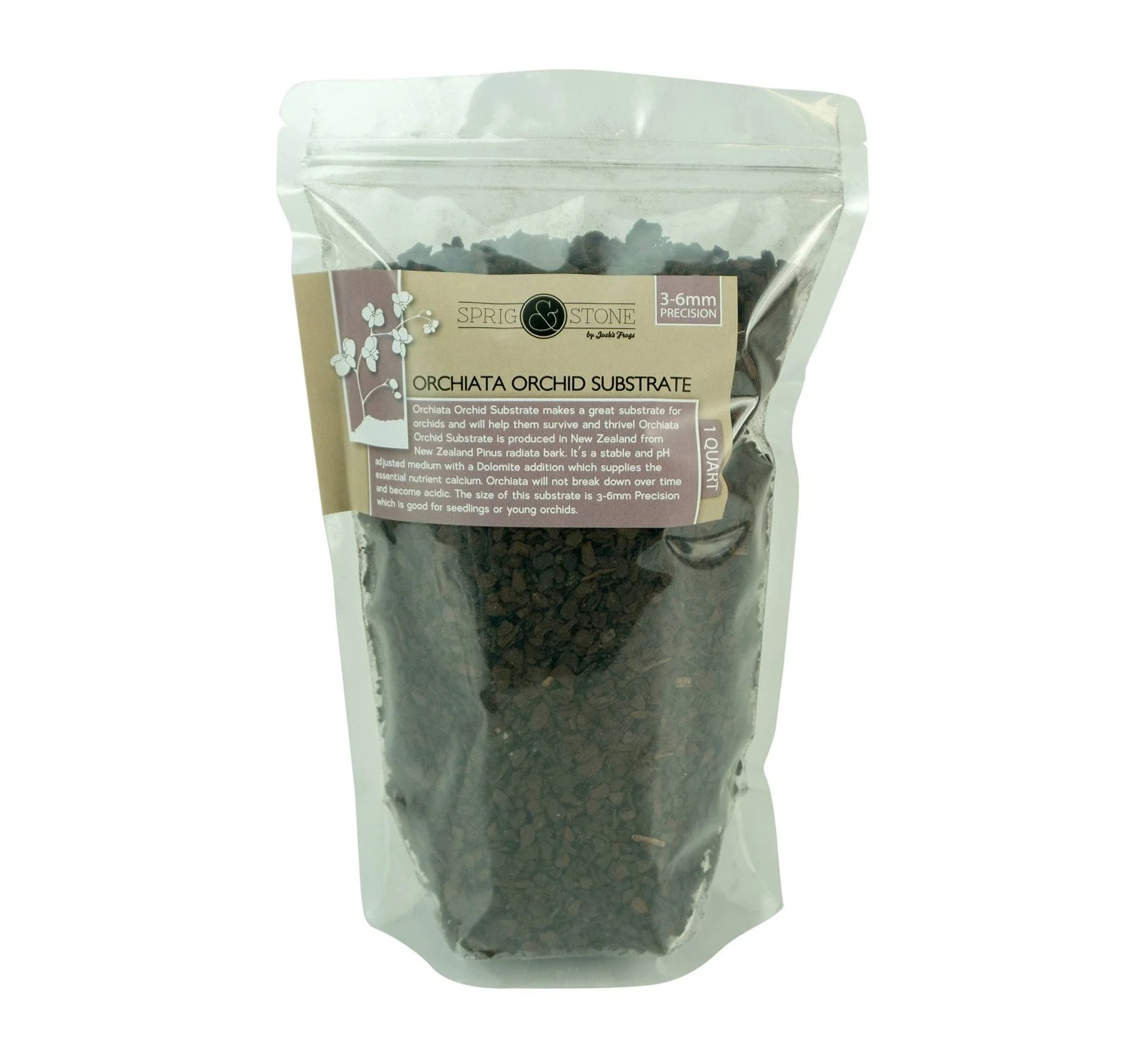 Orchiata Orchid Substrate (3-6mm Precision), 1 Quart