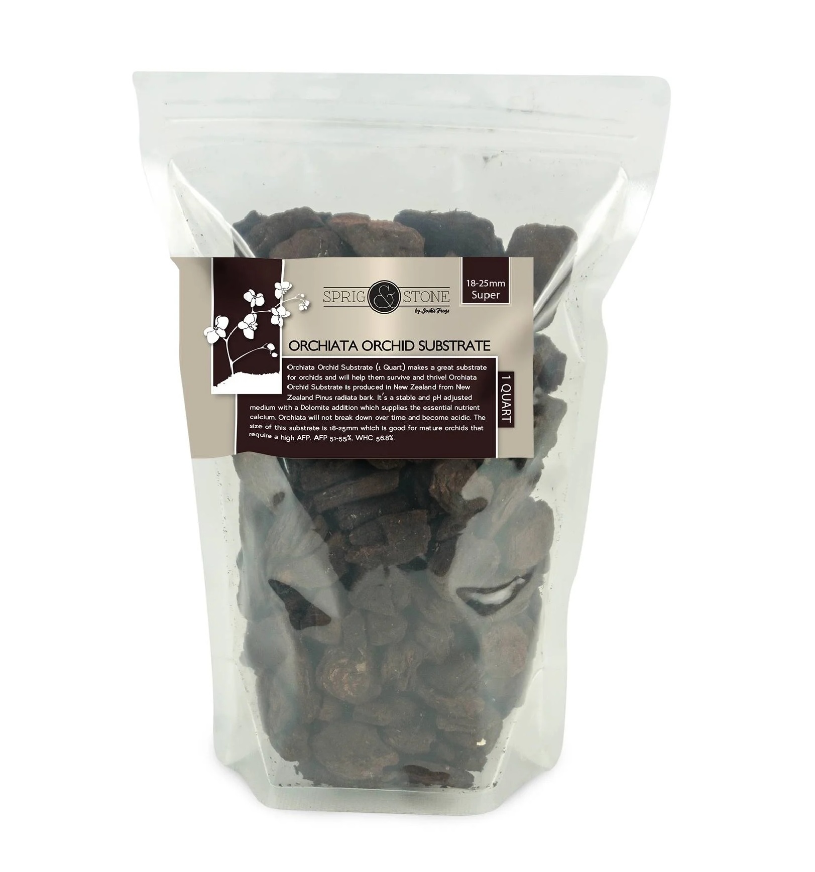Orchiata Orchid Substrate (18-25mm Super), 1 Quart