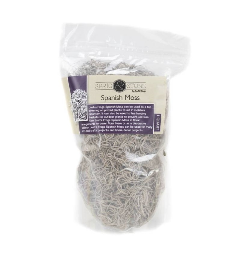 Josh's Frogs Spanish Moss, 1 Quart