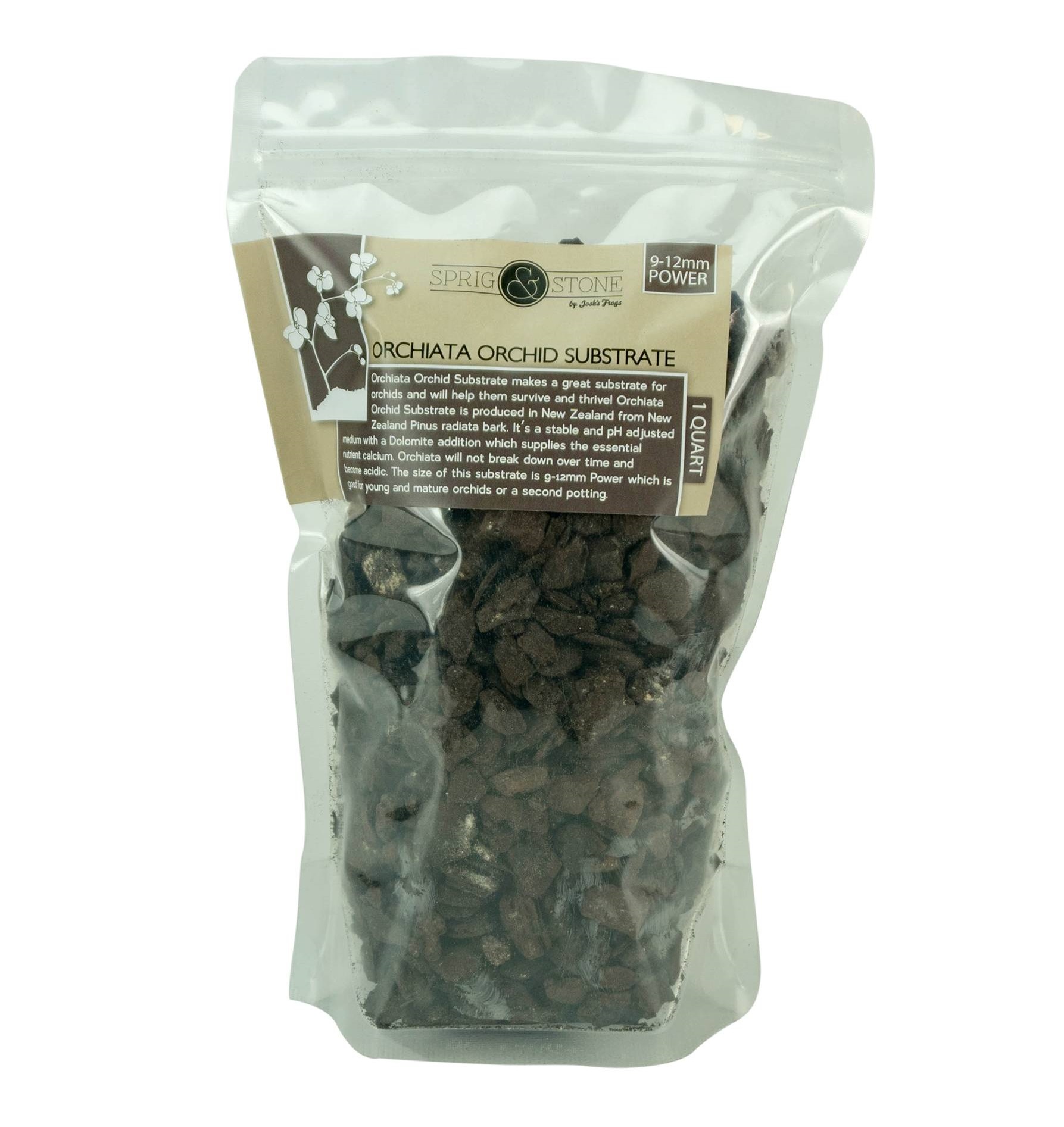 Orchiata Orchid Substrate (9-12mm Power), 1 Quart